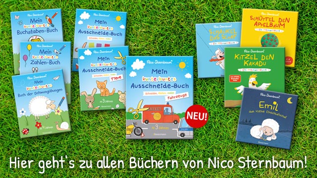 Alle Lern- und Bilderbücher von Bestsellerautor Nico Sternbaum