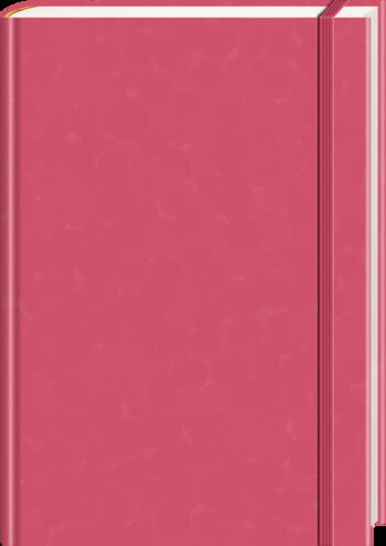 Anaconda Notizbuch/Notebook/Blank Book, punktiert, textiles Gummiband, pink, Hardcover (A5), 120g/m² Papier von 