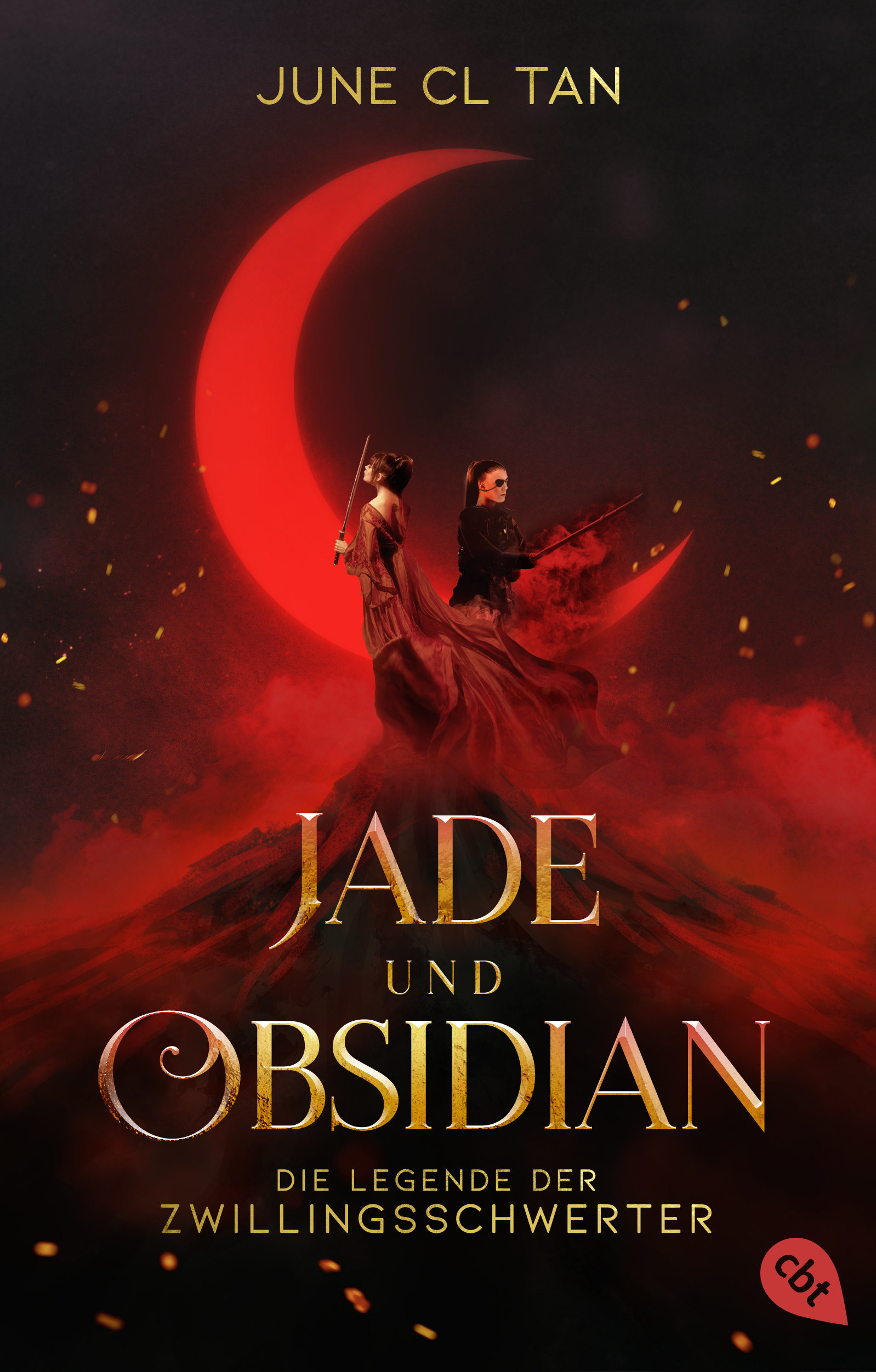 Bücherblog. Neuerscheinungen. Buchcover. Jade und Obsidian - Die Legende der Zwillingsschwerter von June CL Tan. Jugendbuch. Fantasy. cbt.