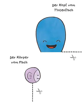 Innenseite Tintenfisch ausschneiden