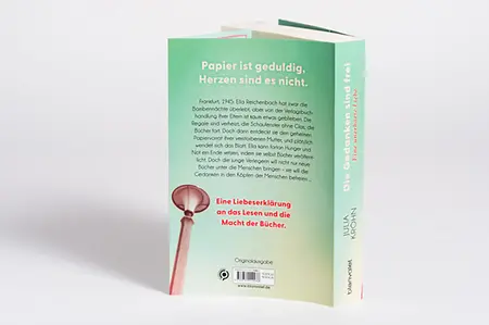 Buchblock stehend Rücken