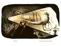 Doppelseite mit dem Dinosaurier 4/5
