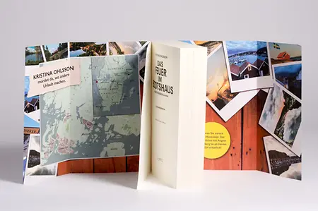 Buch Klappen stehend