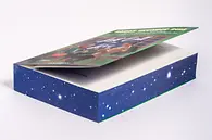 Buch liegend, Farbschnitt Detail