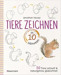 Tiere zeichnen in 10 Minuten. 50 Tiere schnell und naturgetreu gezeichnet