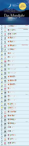 Das Mondjahr 2027 - Streifenkalender